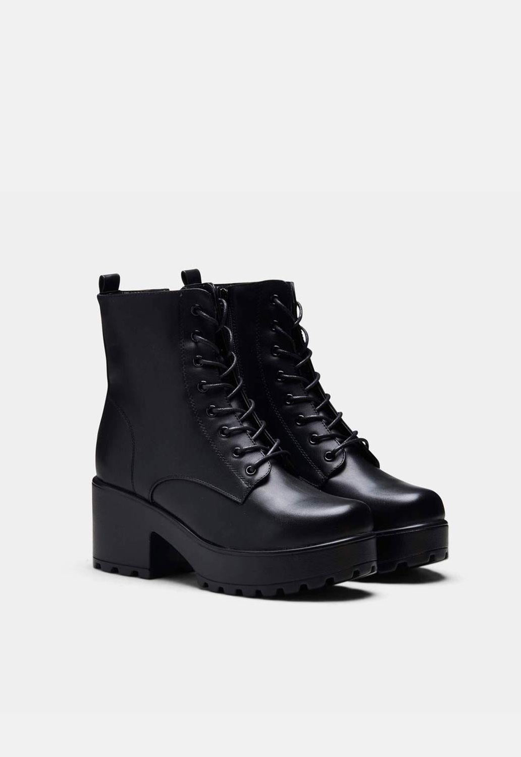 Gin Platform Military Boots