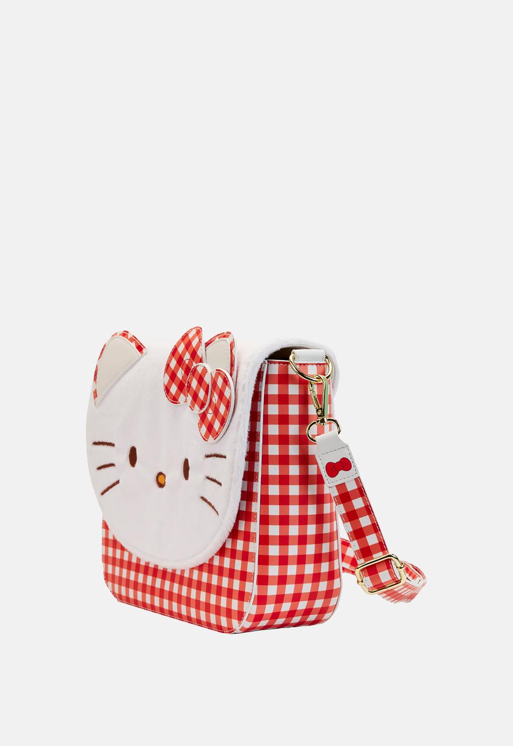 Sanrio Hello Kitty Gingham Cosplay Crossbody Bag