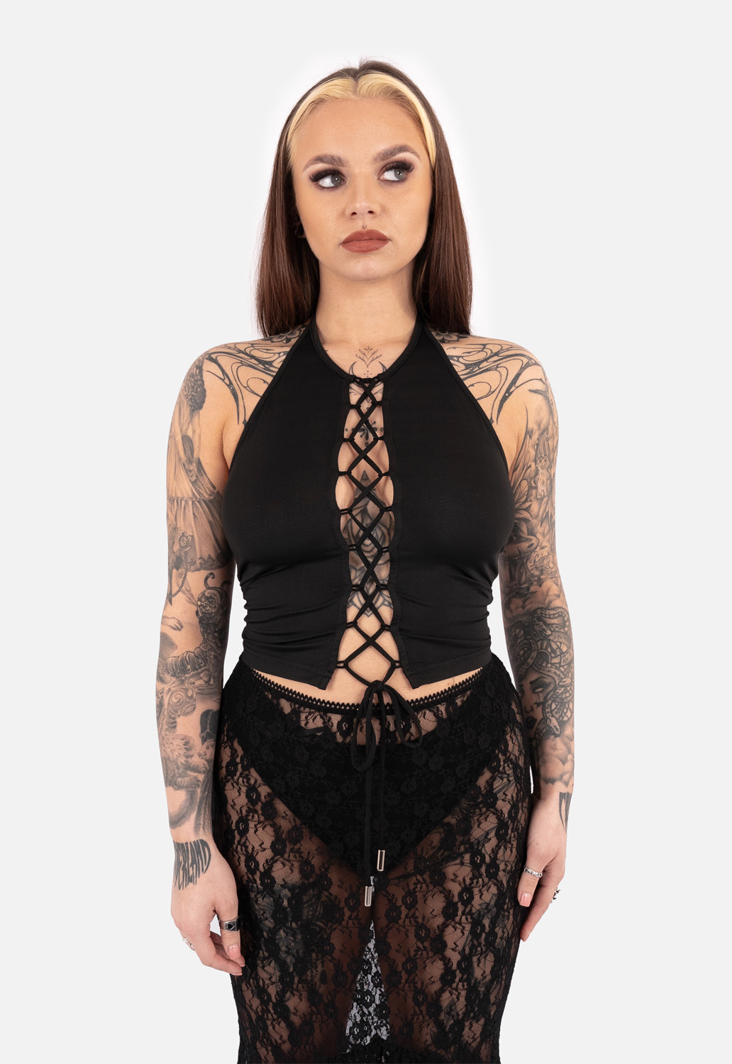 Aether Lace Up Halter Top