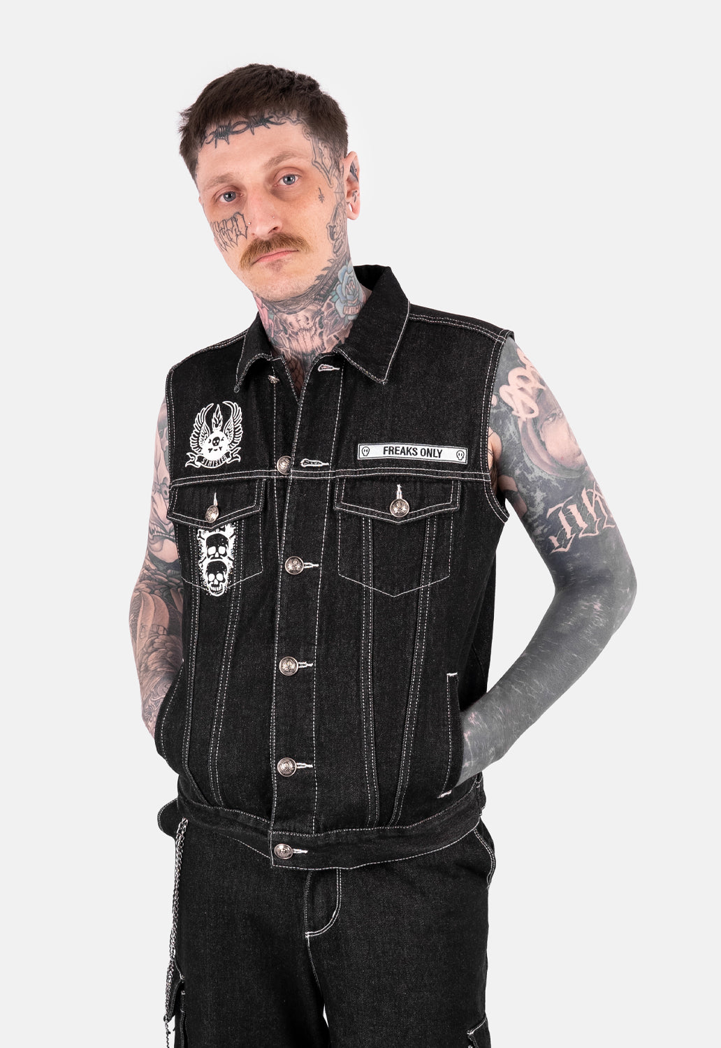 Alfie Denim Battle Jacket