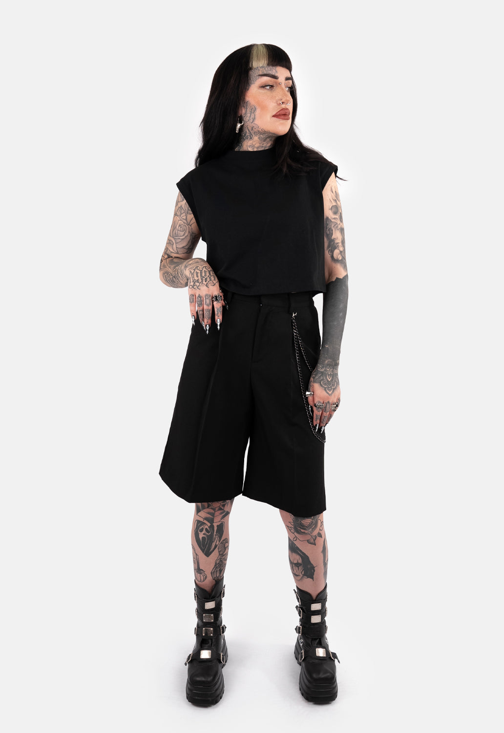 Althea Lace Up Muscle Tank Top