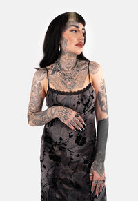 Ambrosia Flocked Maxi Dress