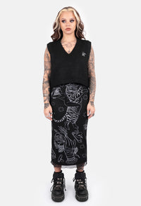 Anslie Graphic Knit Vest