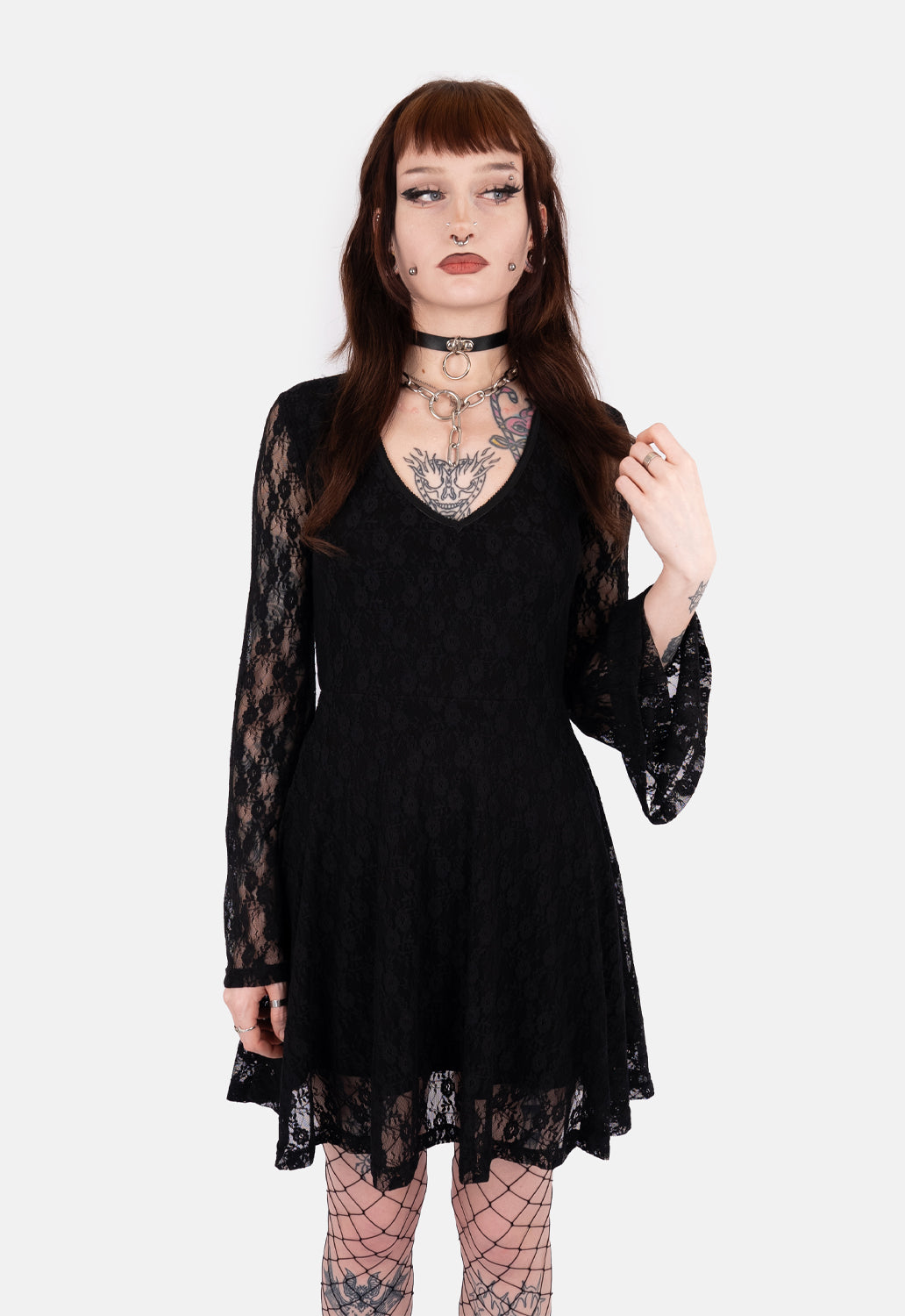 Ash Bat Wing Sleeve Mini Dress
