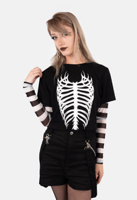 Avril Double Print Baby Tee