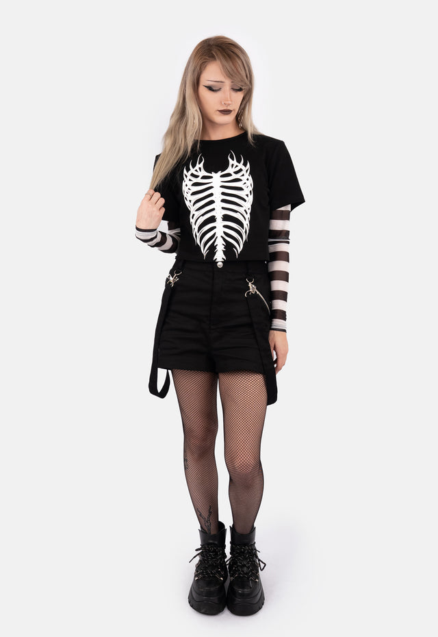 Avril Double Print Baby Tee