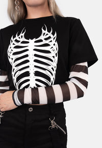 Avril Double Print Baby Tee