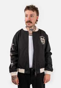 Axel Zip Through Bomber Jacket