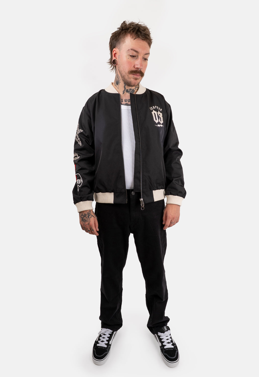 Axel Zip Through Bomber Jacket