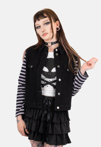 Aza Contrast Denim Jacket