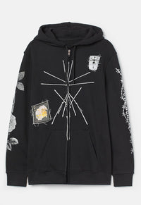 Nailed Symbol Zip Hoodie
