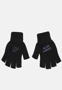 Logo & Devil Fingerless Gloves