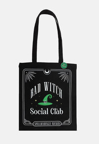 Bad Witch Pin Badge Tote Bag