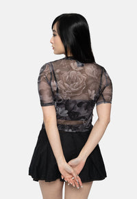 Furor Divinus Mesh Crop Top