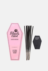 Black Rose Incense Sticks & Holder