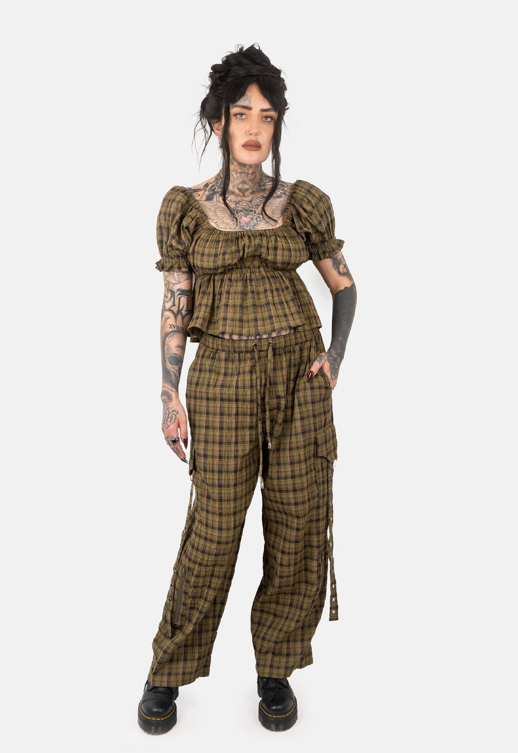 Bram Barrel Leg Cargo Trousers