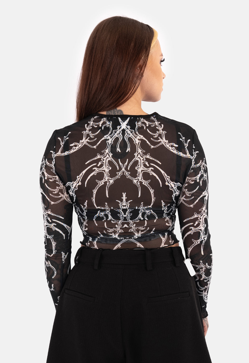 Bridget Printed Mesh Top