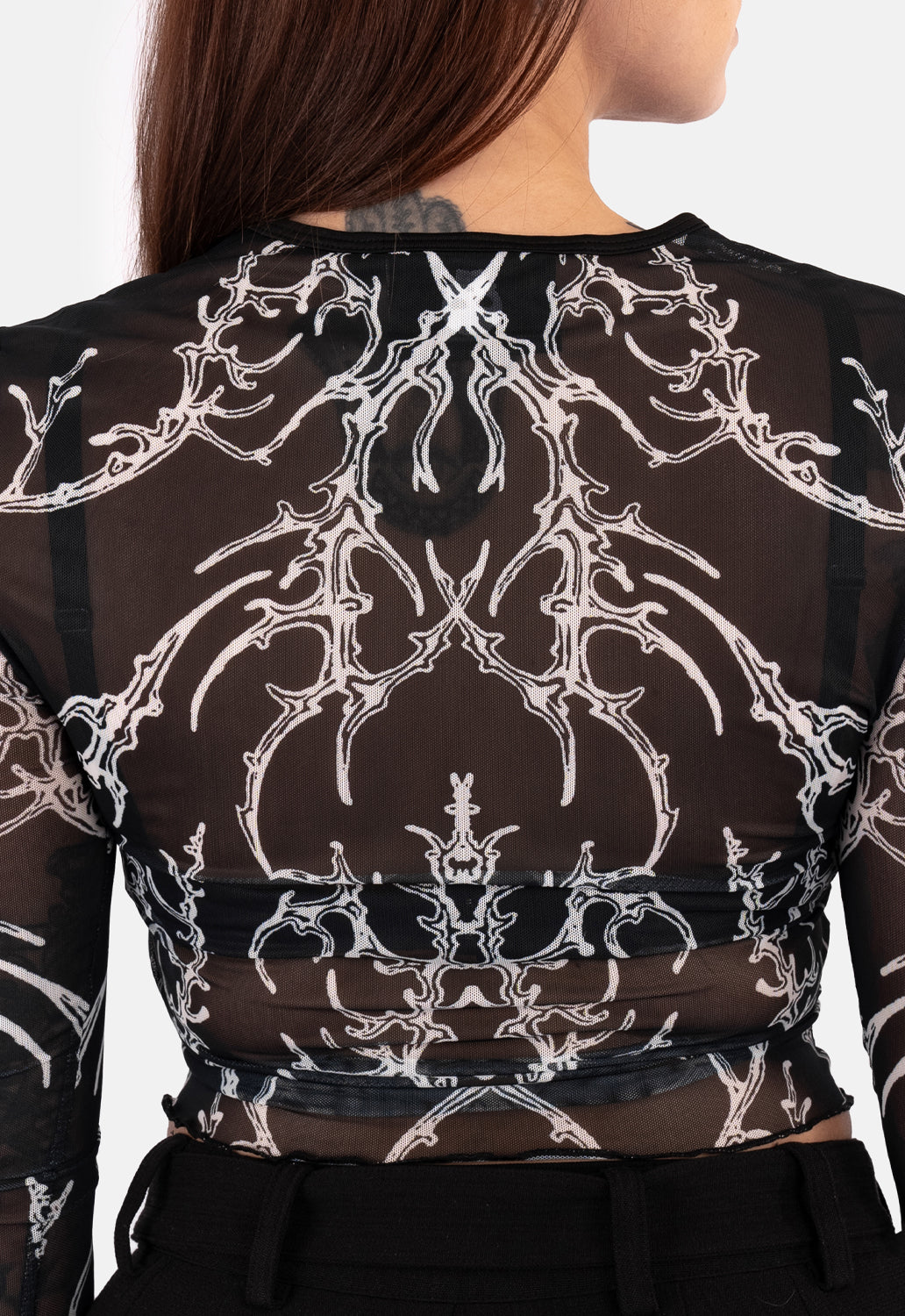 Bridget Printed Mesh Top