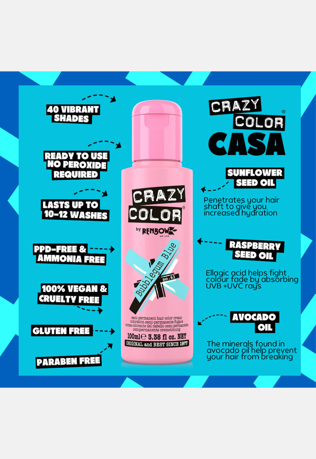 Bubblegum Blue Hair Dye