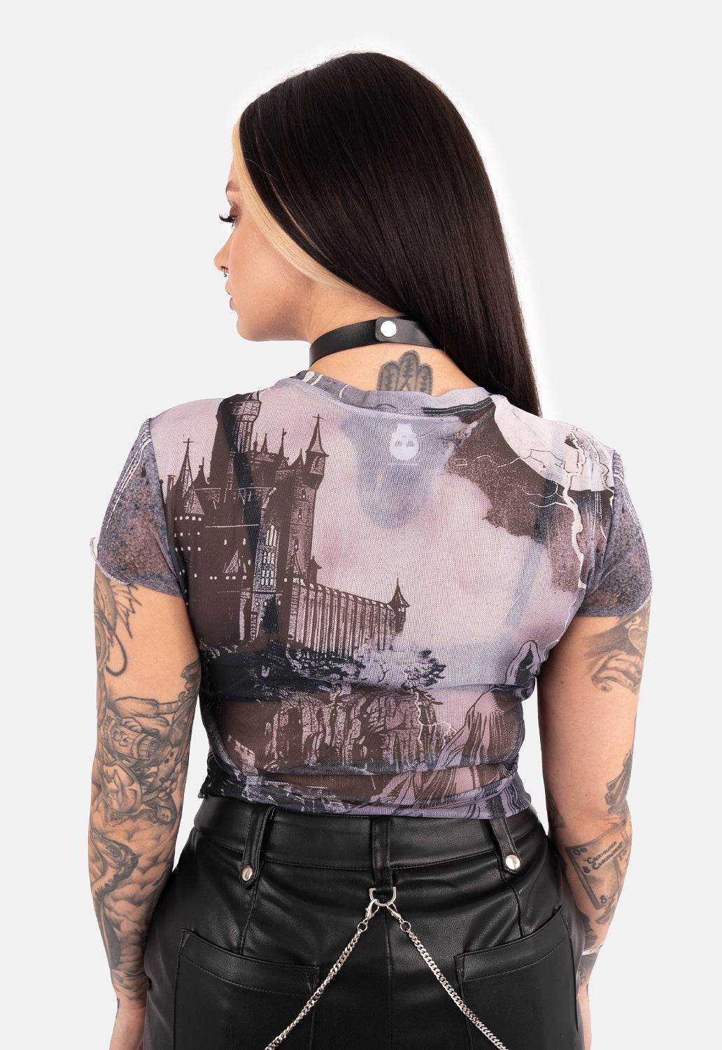 Buffy Cap Sleeve Mesh Top