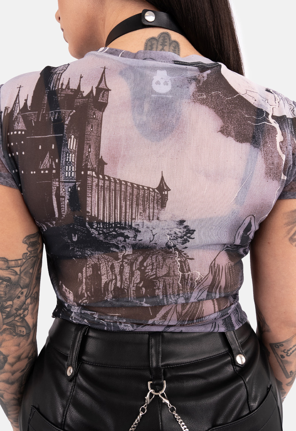 Buffy Cap Sleeve Mesh Top