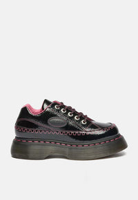 Buzz Distressed Patent Shoes