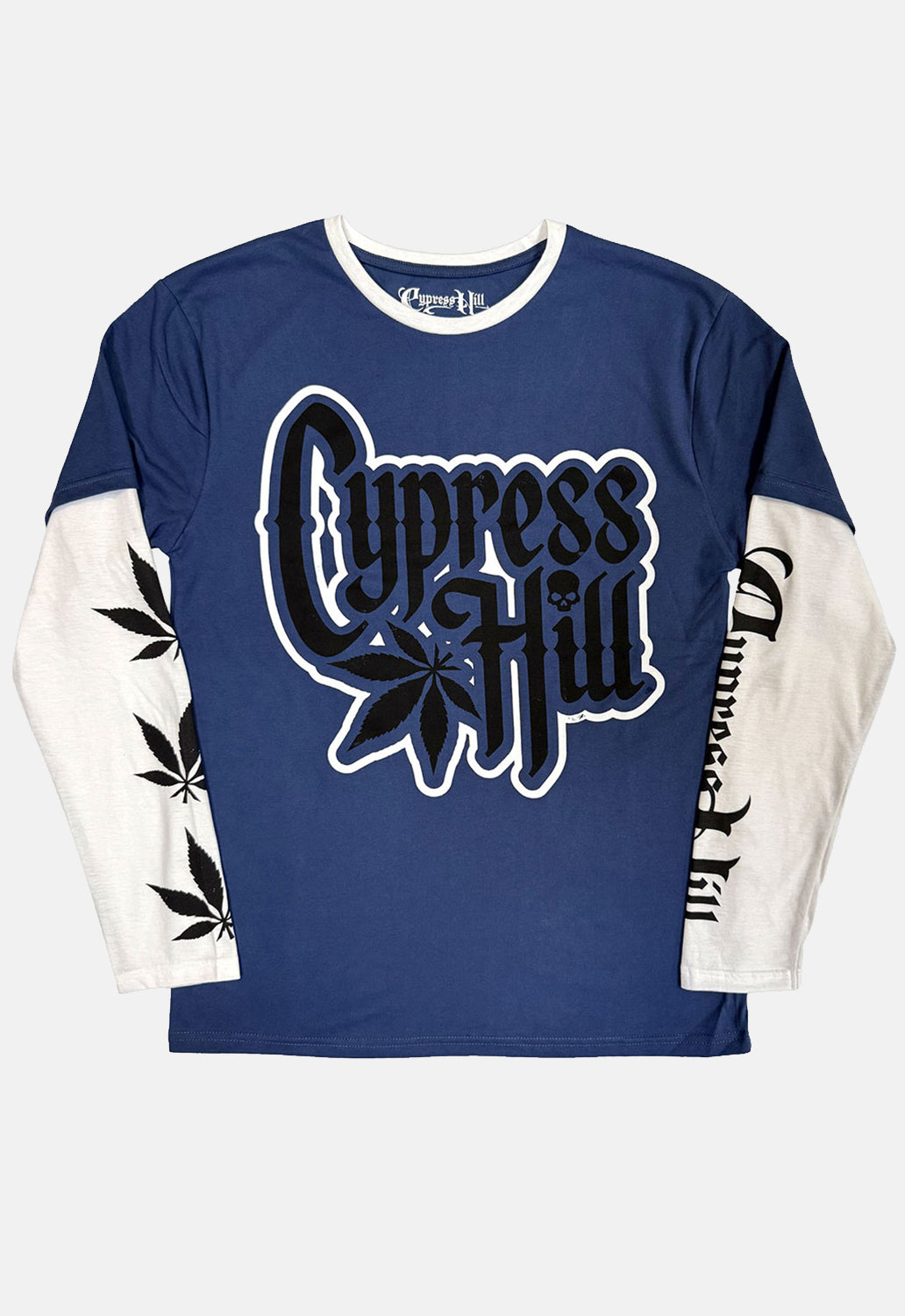 Leaf & Logo Layered Long Sleeved Top