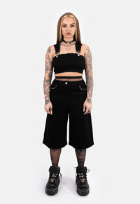 Cha Cha Crop Denim Corset Top