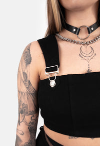 Cha Cha Crop Denim Corset Top