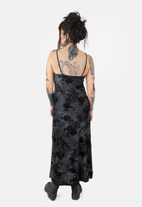 Clementine Flock Maxi Dress