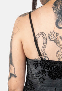 Clementine Flock Maxi Dress