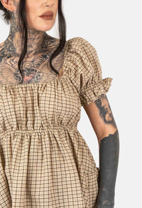 Clover Check Mini Dress