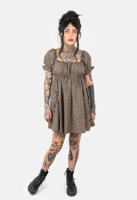 Clover Check Mini Dress