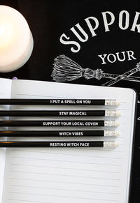 Coven Club Witch Pencils 5 Pack