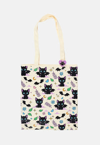 Cute & Creepy Cat Tote Bag