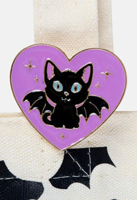 Cute & Creepy Cat Tote Bag