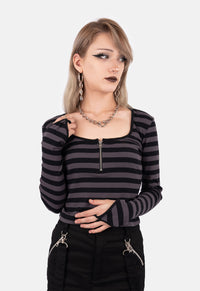 Dalia Front Zip Up Top