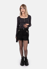 Dalia Front Zip Up Top