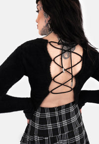 Damita Lace Up Knit