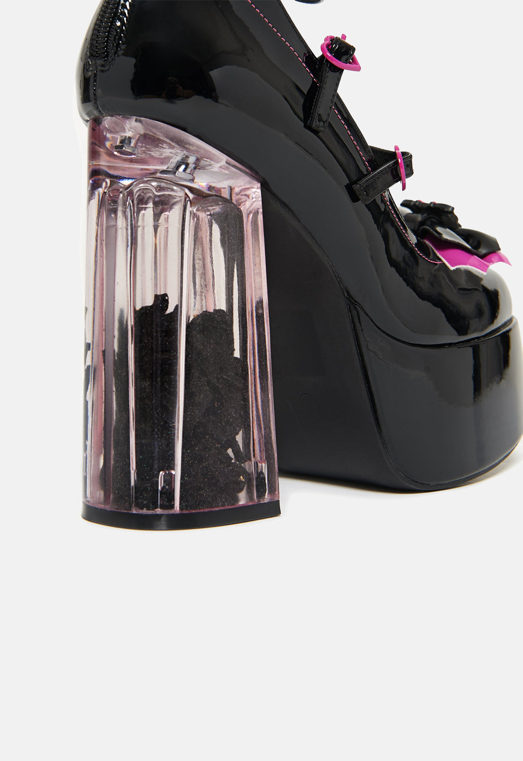 Dead Tired Strappy Platform Coffin Heels