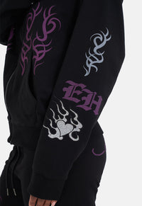 Diamante Tattoo Tracksuit Top