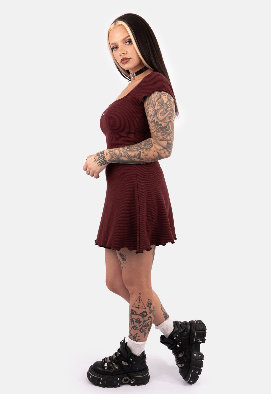 Drusilla Ribbed Mini Dress