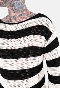 Dusty Striped Oversized Knit