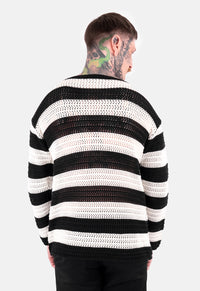 Dusty Striped Oversized Knit