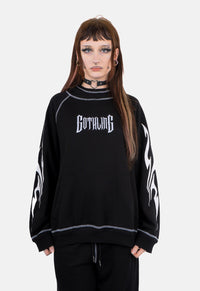 Faon Oversized Print Hoodie