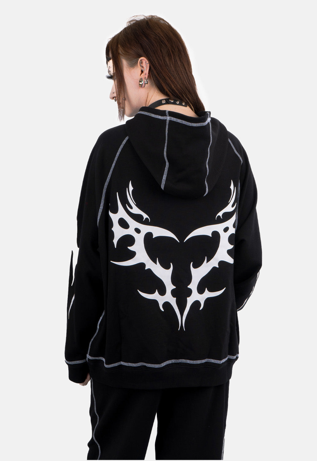 Faon Oversized Print Hoodie