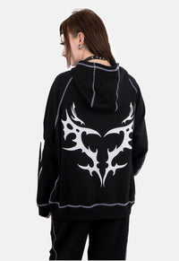 Faon Oversized Print Hoodie