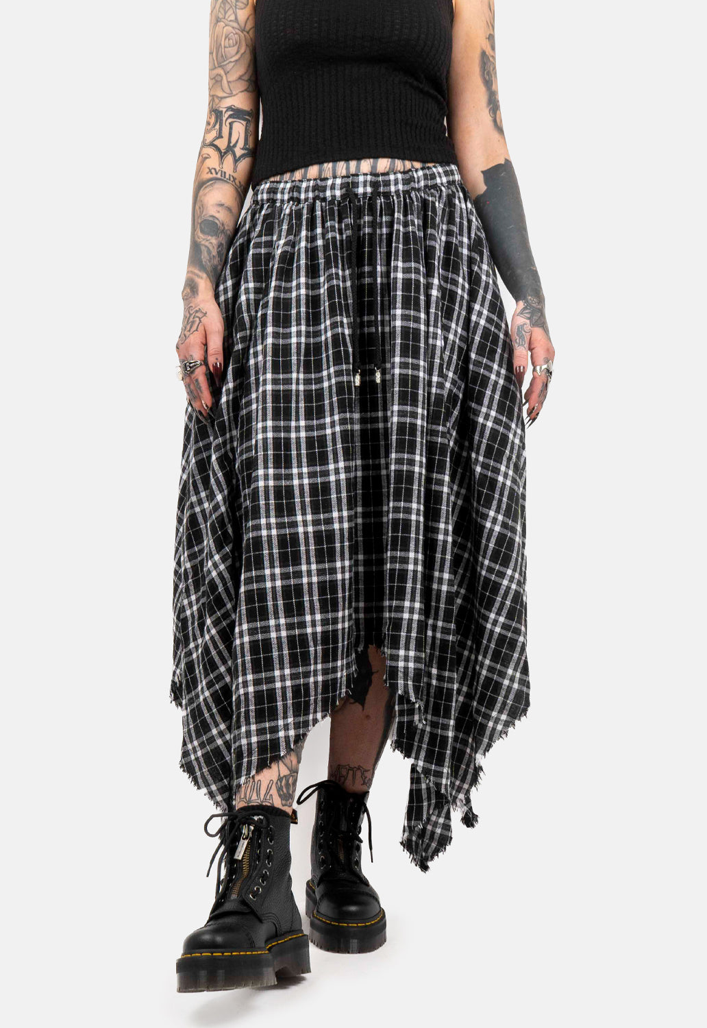 Fern Pointed Hem Maxi Skirt