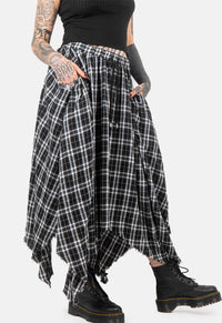 Fern Pointed Hem Maxi Skirt