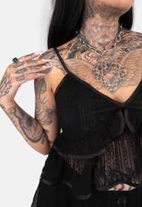 Garnet Lace Slip Top